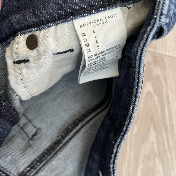 American Eagle Outfitters Jean shorts, Super Hi Rise Shortie—size 4••• - Picture 6 of 8